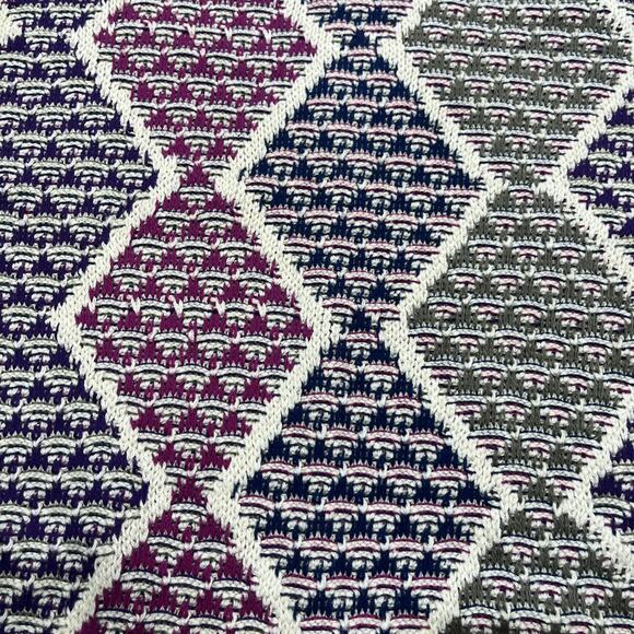 Vintage 90s New Yorker Multicolor 3D Textured Cosby Cotton Sweater USA Made - Picture 7 of 11